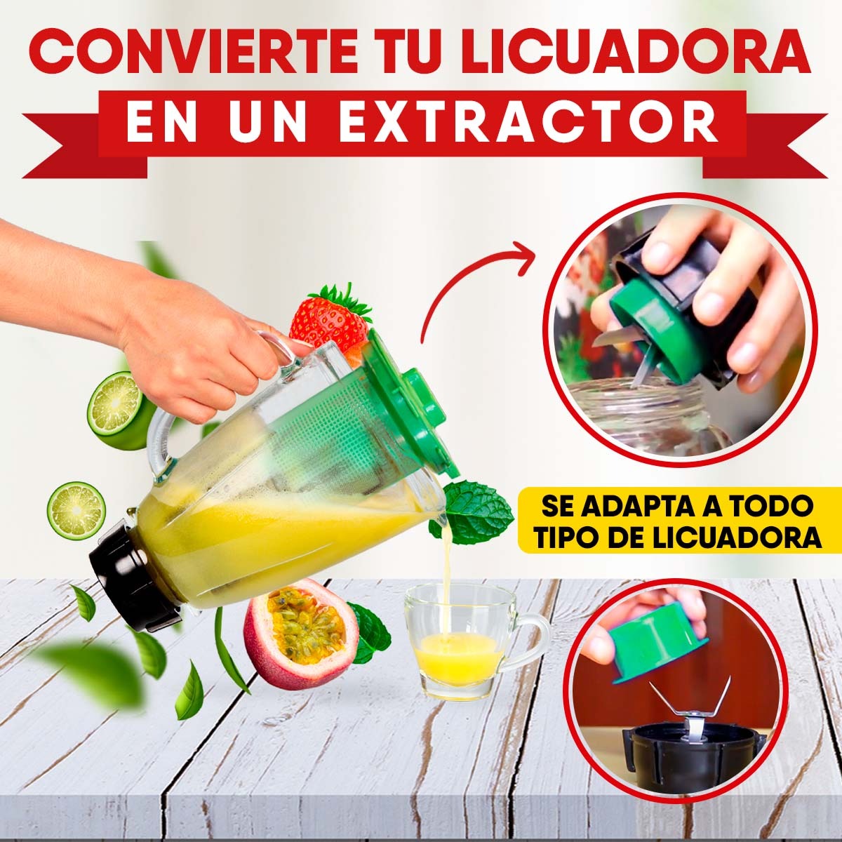 FILTRO EXTRACTOR PARA LICUADORA