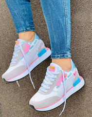 Tenis Puma Zigzag Beige Azul Dama