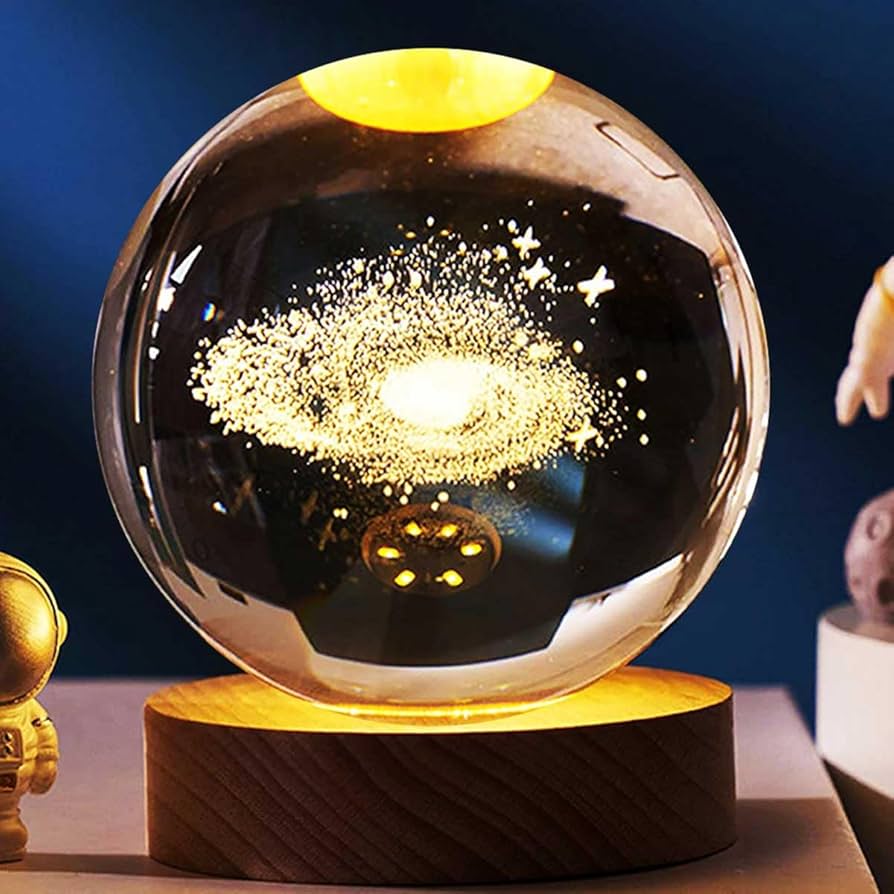 Esfera De Cristal Luz Led